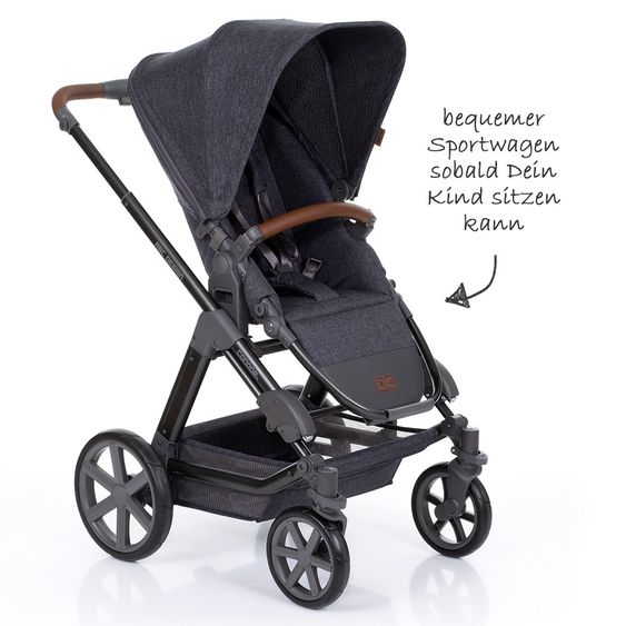 ABC Design Set passeggino Condor 4 3in1 - include navicella, seggiolino sportivo, marsupio e pacchetto accessori - Street