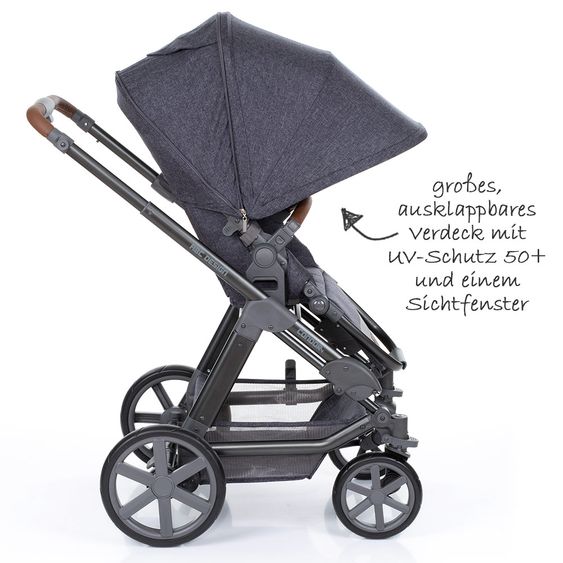 ABC Design Set passeggino Condor 4 3in1 - include navicella, seggiolino sportivo, marsupio e pacchetto accessori - Street