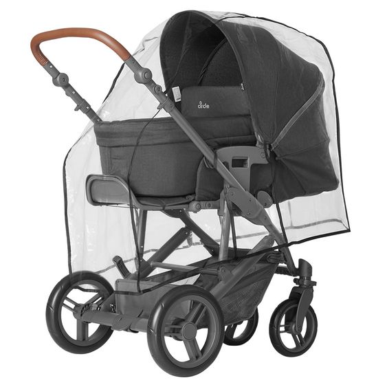 ABC Design 3in1 Kinderwagenset Merano 4 - inkl. Babywanne, Autositz & XXL Zubehörpaket - Woven Black