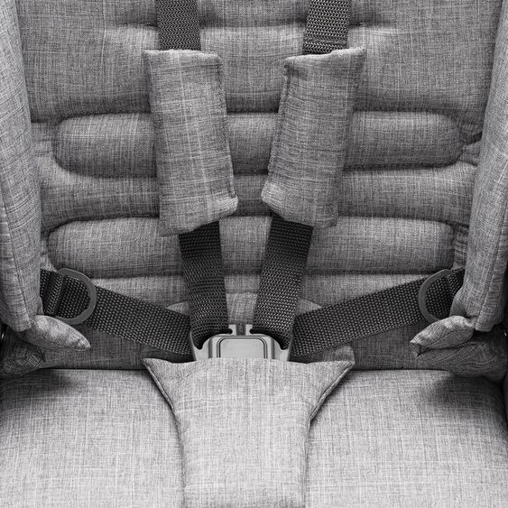 ABC Design 3in1 Kinderwagenset Merano 4 - inkl. Babywanne, Autositz & XXL Zubehörpaket - Woven Grey