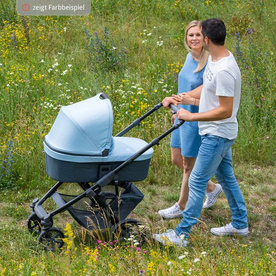 ABC Design 3in1 Kinderwagenset Salsa 4 - inkl. Babywanne, Sportsitz, Babyschale & Zubehörpaket - Graphite Grey