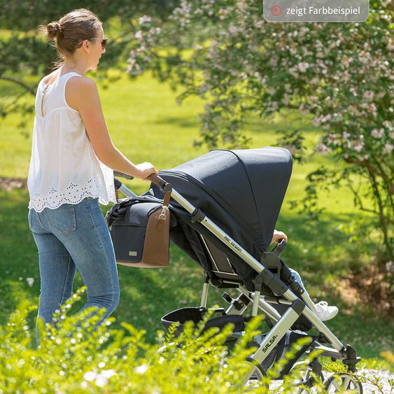 ABC Design 3in1 Kinderwagenset Salsa 4 - inkl. Babywanne, Sportsitz, Babyschale & Zubehörpaket - Graphite Grey