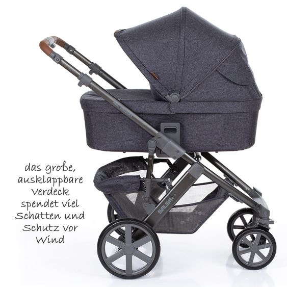 ABC Design 3in1 Kinderwagenset Salsa 4 - inkl. Babywanne, Sportsitz, Babyschale & Zubehörpaket - Street