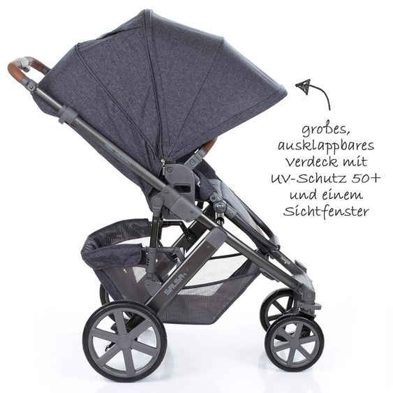 ABC Design 3in1 Kinderwagenset Salsa 4 - inkl. Babywanne, Sportsitz, Babyschale & Zubehörpaket - Street