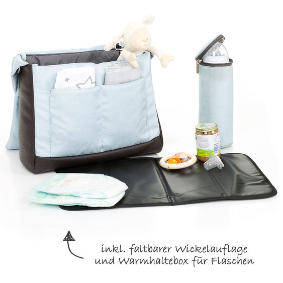 ABC Design 3in1 Kinderwagenset Viper 4 mit Lufträdern - inkl. Autositz, Babywanne, Wechsel-Farbset Ice & Zubehörpaket - Mountain