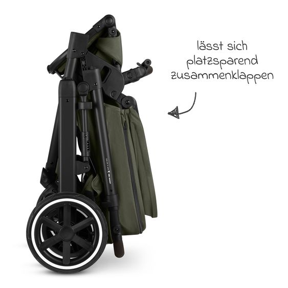 ABC Design 3in1 Kombi-Kinderwagen-Set Salsa 5 Air All in One Set inkl. Maxi Cosi Pebble 360 Pro2, Babywanne, Sportsitz, Adapter - Pure - Avocado