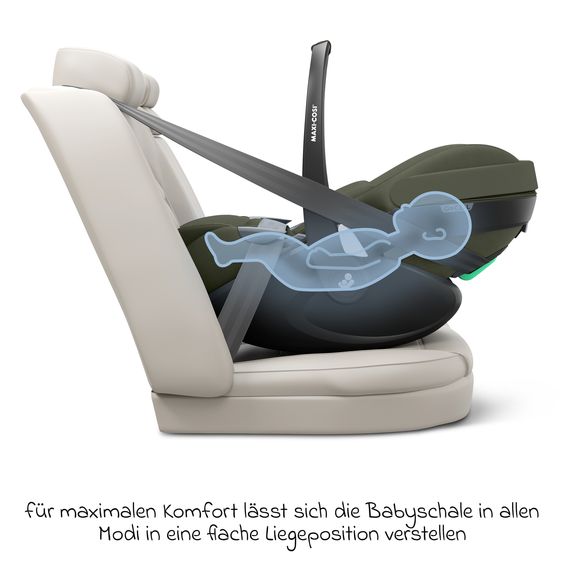 ABC Design 3in1 Kombi-Kinderwagen-Set Salsa 5 Air All in One Set inkl. Maxi Cosi Pebble 360 Pro2, Babywanne, Sportsitz, Adapter - Pure - Avocado