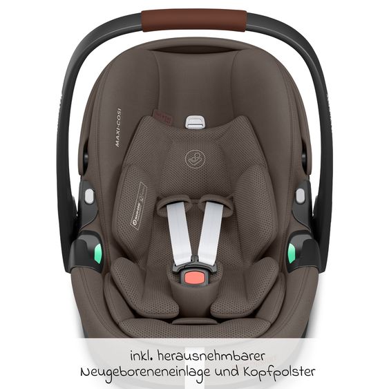 ABC Design 3in1 Kombi-Kinderwagen-Set Salsa 5 Air All in One Set inkl. Maxi Cosi Pebble Pro2, Babywanne, Sportsitz, Adapter - Pure - Nature