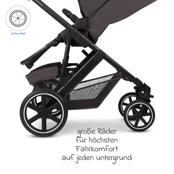 ABC Design 3in1 Combi Stroller Set Salsa Core All in One with foldable carrycot, Calla infant car seat with reclining function, sports seat, adapter incl. accessory pack - Falcon