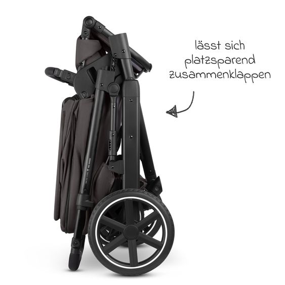 ABC Design 3in1 Combi Stroller Set Salsa Core All in One with foldable carrycot, Calla infant car seat with reclining function, sports seat, adapter incl. accessory pack - Falcon