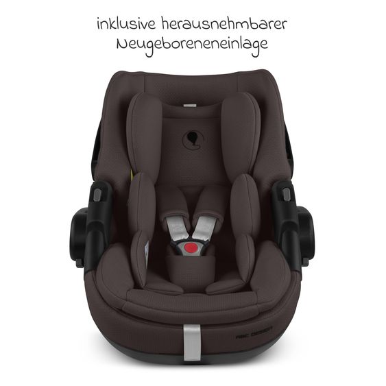 ABC Design 3in1 Combi Stroller Set Salsa Core All in One with foldable carrycot, Calla infant car seat with reclining function, sports seat, adapter incl. accessory pack - Falcon