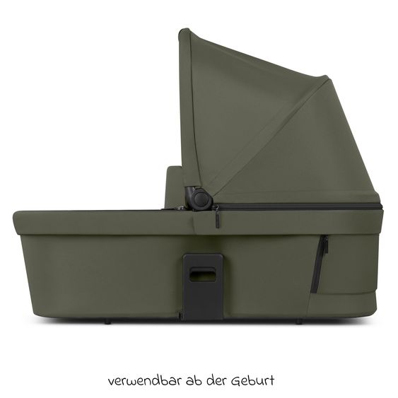 ABC Design 3in1 Kombi-Kinderwagen-Set Salsa Core All in One mit faltbarer Babywanne, Babyschale Calla mit Liegefunktion, Sportsitz,  Adapter inkl. Zubehörpaket - Olive