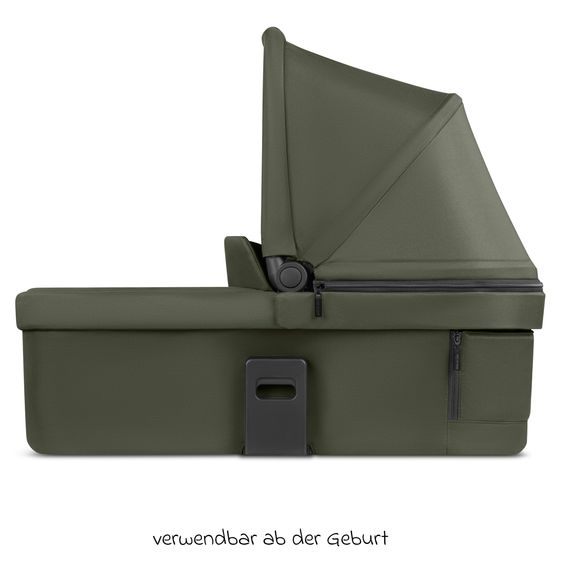 ABC Design 3in1 Kombi-Kinderwagen-Set Sierra All in One Set mit faltbarer Babywanne, Babyschale Tulip, Sportsitz, Adapter - Pea