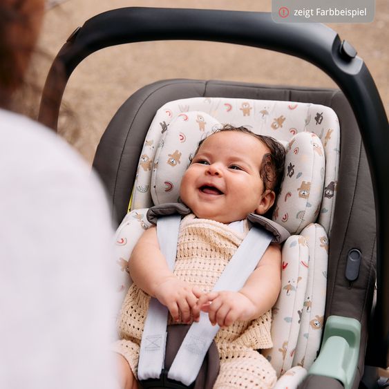 ABC Design Set Passeggino 4in1 Salsa 5 Air- incl. Navicella, Seggiolino auto Tulip Black, Base Isofix, Seggiolino Sportivo & Adattatore - Camel