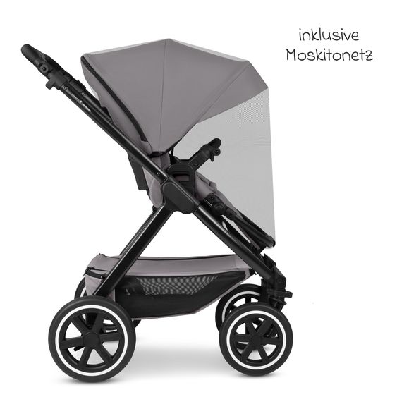 ABC Design 6in1 Kombi-Kinderwagen-Set Samba 2 inkl. Babywanne, Sportsitz, Babyschale Tulip, Adapter, Insektenschutz & Regenschutz - Pure - Avocado