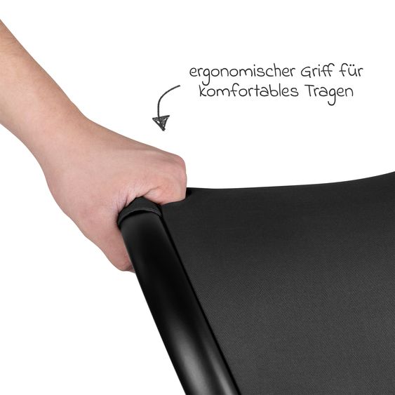 ABC Design Set di 7 pezzi per passeggino S Three Starter Set con navicella, seggiolino sportivo, adattatore, borsa fasciatoio Easy, coprigambe invernale, parapioggia e zanzariera - Nero