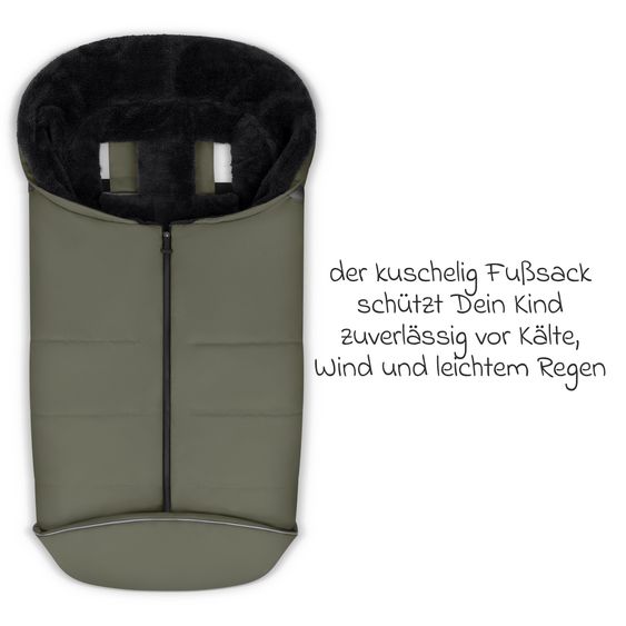 ABC Design Set di 7 pezzi per passeggino S Three Starter Set con navicella, seggiolino sportivo, adattatore, borsa fasciatoio Easy, coprigambe invernale, parapioggia e zanzariera - Grano