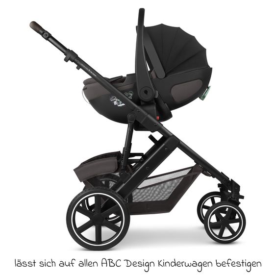 ABC Design Infant car seat Calla i-Size from Birth - 24 Months (40 cm - 87 cm) with Reclining Function incl. Sun Canopy & Seat Reducer - Falcon