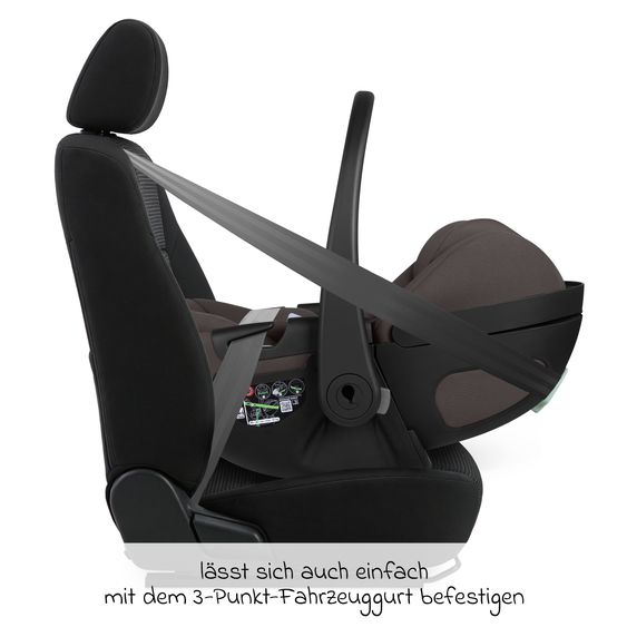 ABC Design Infant car seat Calla i-Size from Birth - 24 Months (40 cm - 87 cm) with Reclining Function incl. Sun Canopy & Seat Reducer - Falcon