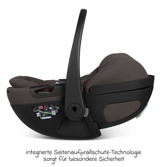 ABC Design Infant car seat Calla i-Size from Birth - 24 Months (40 cm - 87 cm) with Reclining Function incl. Sun Canopy & Seat Reducer - Falcon