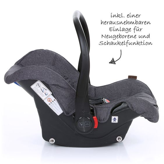 ABC Design Baby seat Hazel - Diamond Special Edition - Asphalt