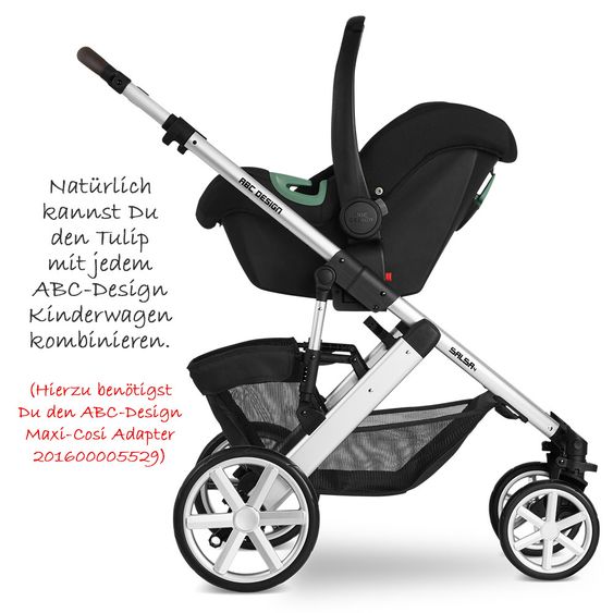 ABC Design Seggiolino auto Tulip (Seggiolino auto Gruppo 0+) - Nero