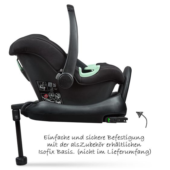 ABC Design Seggiolino auto Tulip (Seggiolino auto Gruppo 0+) - Nero