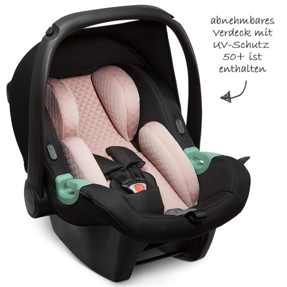 ABC Design Babyschale Tulip (Autositz Gruppe 0+) - Diamond Edition - Rose Gold