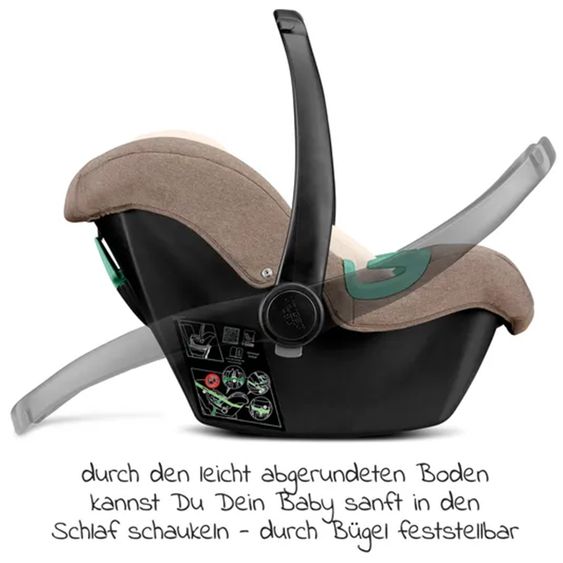 ABC Design Babyschale Tulip (Autositz Gruppe 0+) - Fashion Edition - Nature