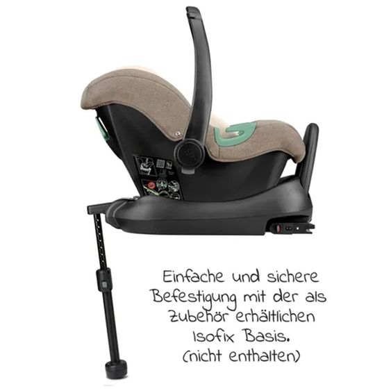 ABC Design Babyschale Tulip (Autositz Gruppe 0+) - Fashion Edition - Nature