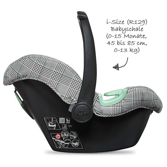ABC Design Babyschale Tulip (Autositz Gruppe 0+) - Fashion Edition - Smaragd