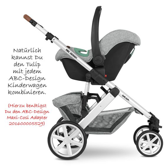 ABC Design Babyschale Tulip (Autositz Gruppe 0+) - Graphite Grey