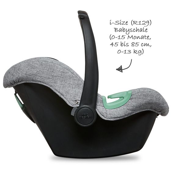 ABC Design Babyschale Tulip (Autositz Gruppe 0+) - Graphite Grey