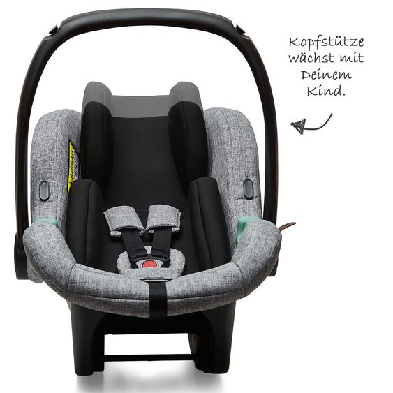 ABC Design Babyschale Tulip (Autositz Gruppe 0+) - Graphite Grey