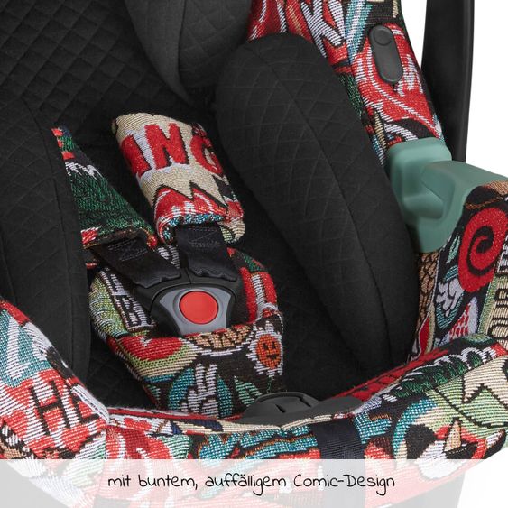 ABC Design Babyschale Tulip (Autositz Gruppe 0+ / i-Size) - Fashion Edition - Comic