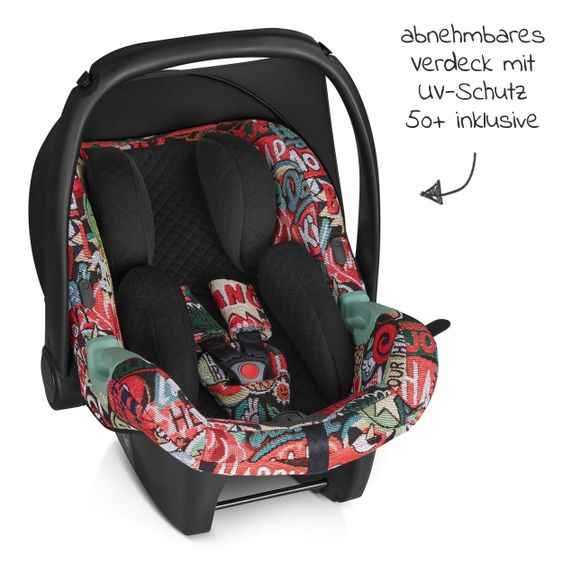 ABC Design Babyschale Tulip (Autositz Gruppe 0+ / i-Size) - Fashion Edition - Comic
