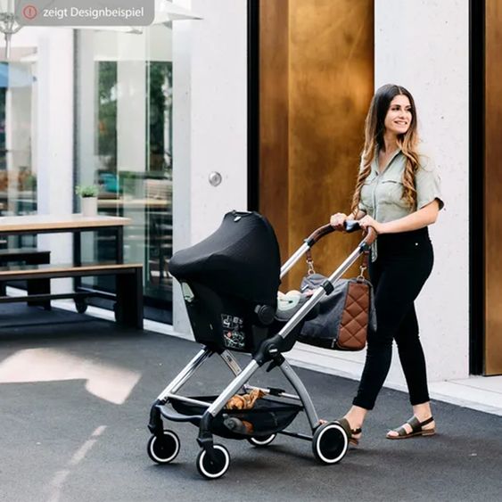 ABC Design Babyschale Tulip (Autositz Gruppe 0+ / i-Size) - Fashion Edition - Mineral
