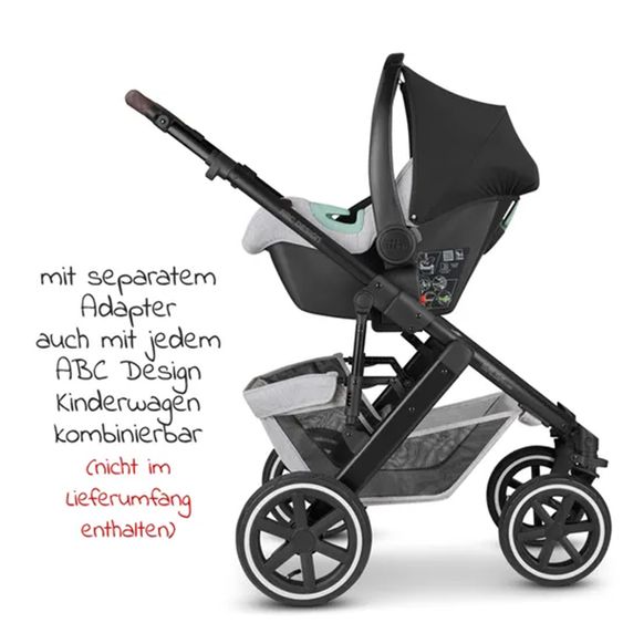 ABC Design Babyschale Tulip (Autositz Gruppe 0+ / i-Size) - Fashion Edition - Mineral