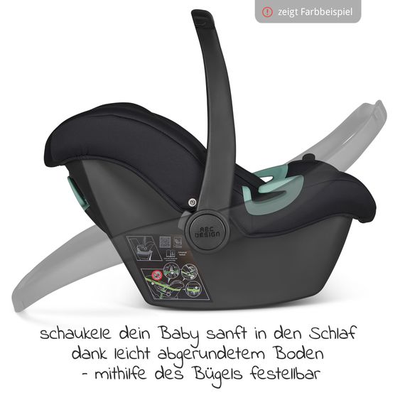 ABC Design Babyschale Tulip (Autositz Gruppe 0+ / i-Size) - Graphite