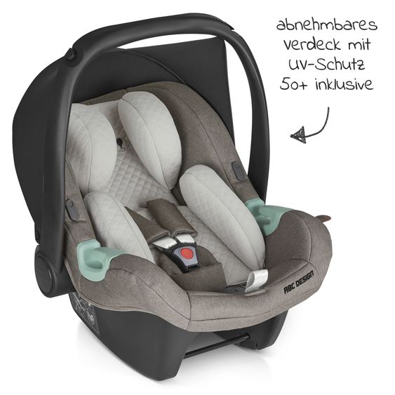 ABC Design Babyschale Tulip (Autositz Gruppe 0+ / i-Size) - Pure Edition - Nature