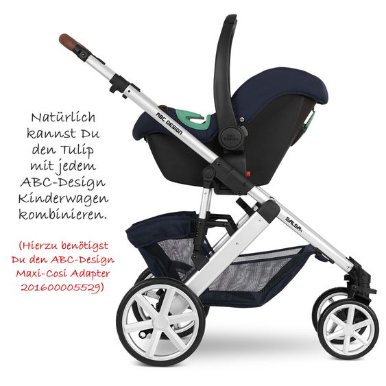 ABC Design Babyschale Tulip (Autositz Gruppe 0+) - Shadow