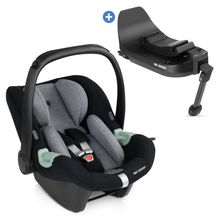 Babyschale Tulip inkl. Isofix Base Root ab Geburt bis 13 kg (45 cm - 85 cm) - Graphite