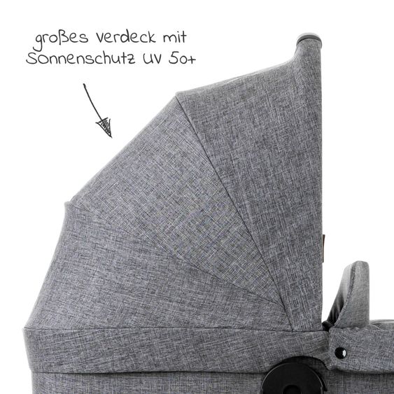 ABC Design Baby bath for stroller Flash - Woven Graphite