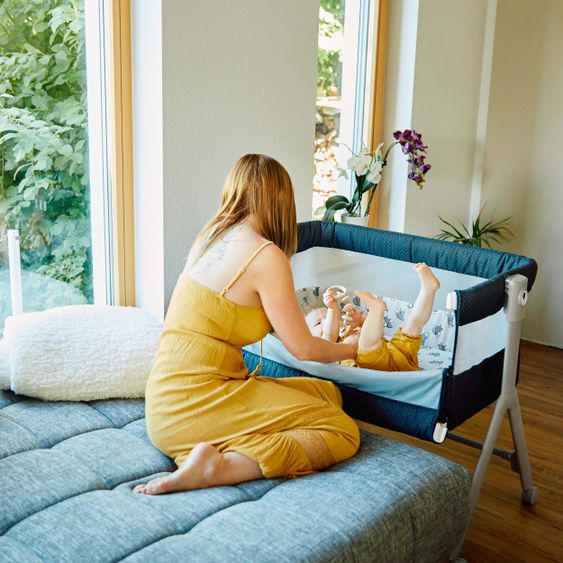 ABC Design Beistellbett und Stubenwagen Sari - inkl. Matratze und Zubehör - Fox