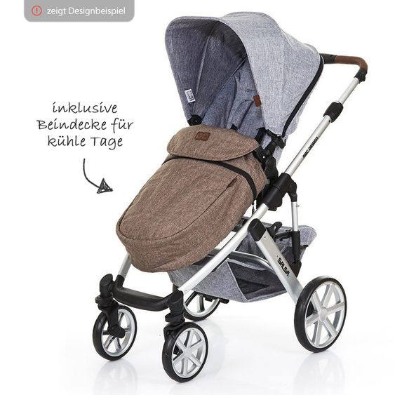 ABC Design Buggy Mint - Bean - inkl. Regenverdeck und Beindecke