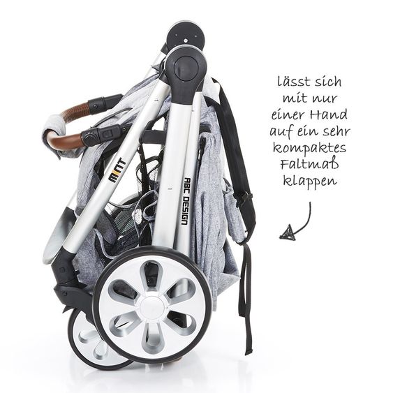 ABC Design Buggy Mint - Graphite Grey