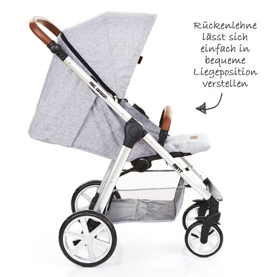 ABC Design Buggy Mint - Graphite Grey - inkl. Regenverdeck und Beindecke