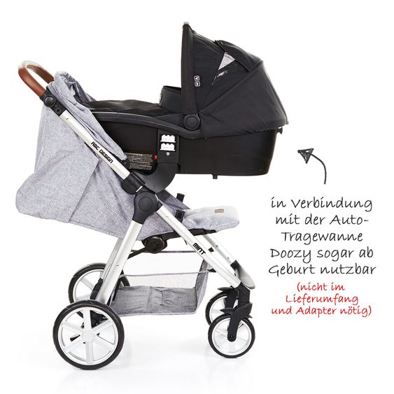 ABC Design Buggy Mint - Graphite Grey - inkl. Regenverdeck und Beindecke