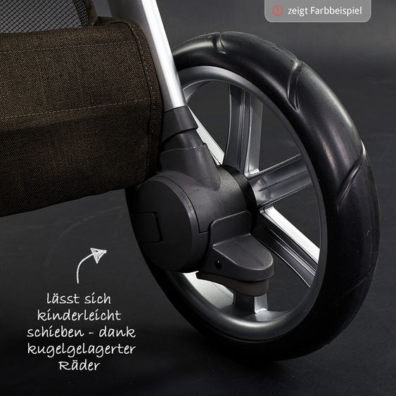 ABC Design Buggy Mint - Graphite Grey - inkl. Regenverdeck und Beindecke