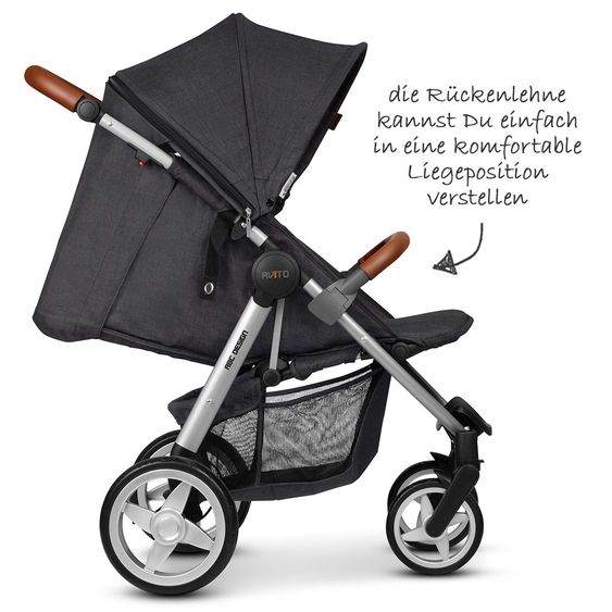 ABC Design Buggy & Sportwagen Avito - Style (mit Liegefunktion, Schieber höhenverstellbar) - Piano
